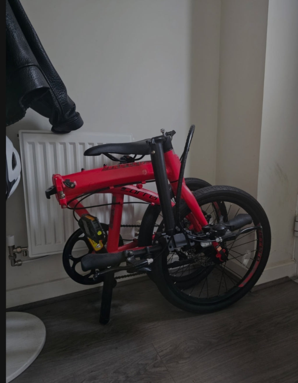 Carrera Transit Folding Bike 20in Wheels Red Flat Bar V-Brake Unisex Adults