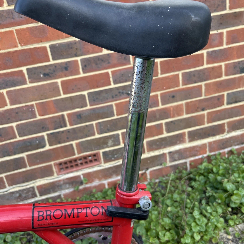 Brompton Bike Red.  Model L3.   Year 2004.  Poor Condition .