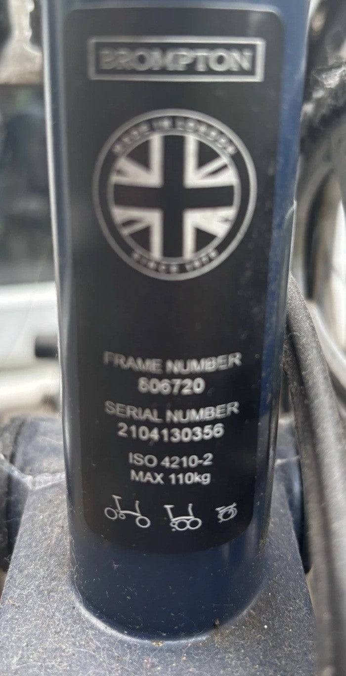 Brompton C-Line Explore 2021 6 Speed – Petroleum Blue – M Handlebars – London
