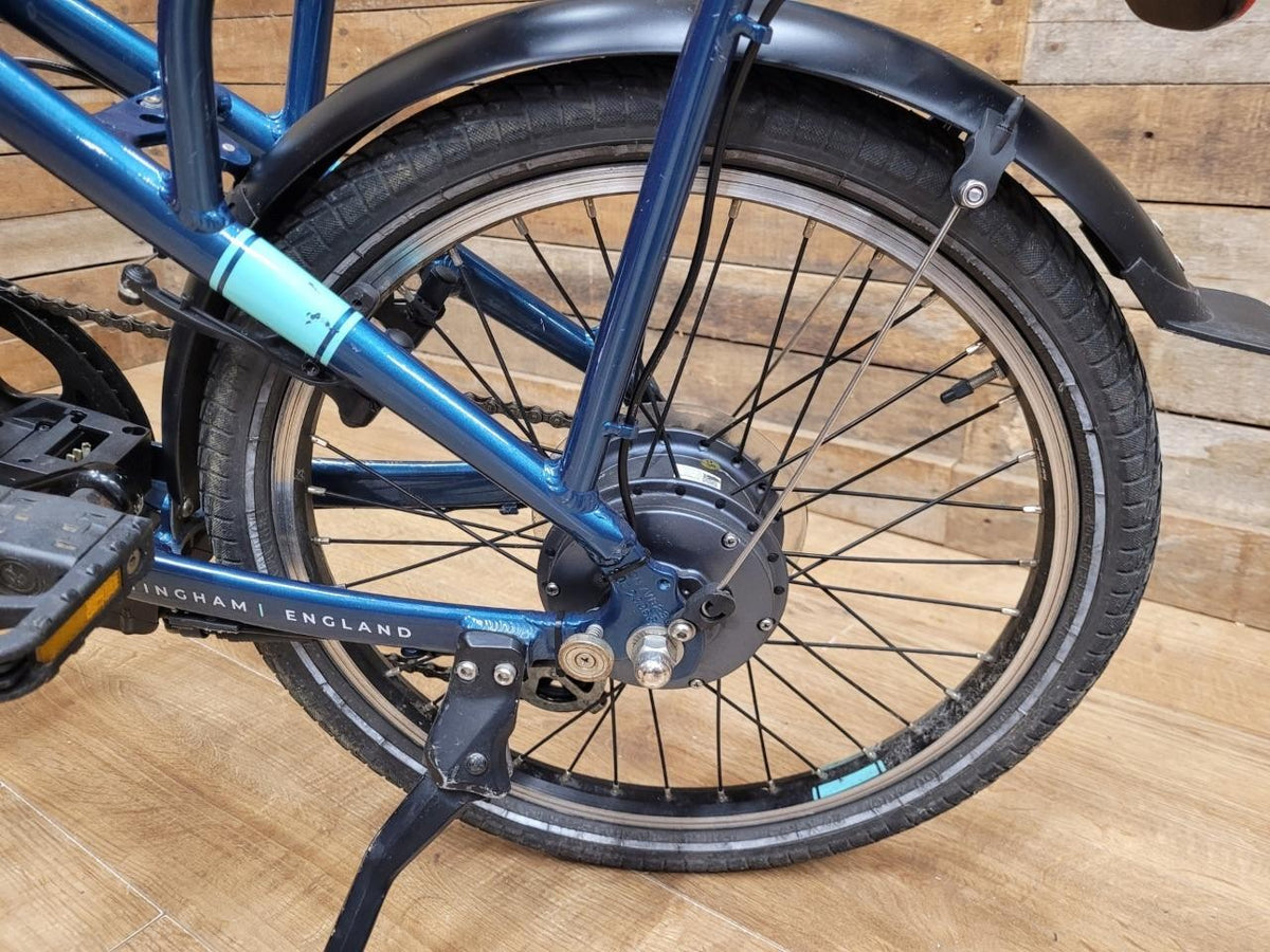 Raleigh Evo Electric Folding Bike 20 Inch Shimano Gears Blue No Battery