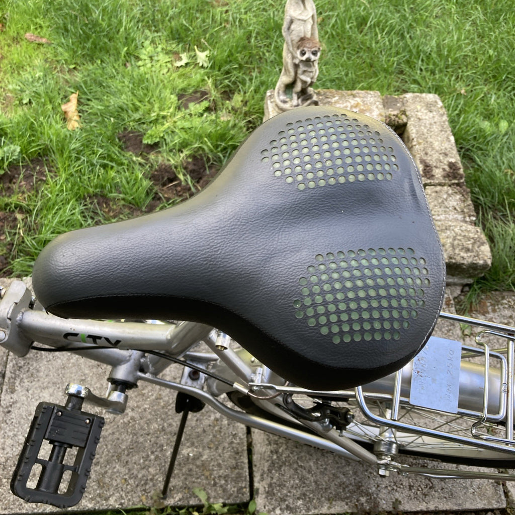 TWO Stowabikes 20in Folding Bikes Silver Rear Rack Mudguards Grip Shifter