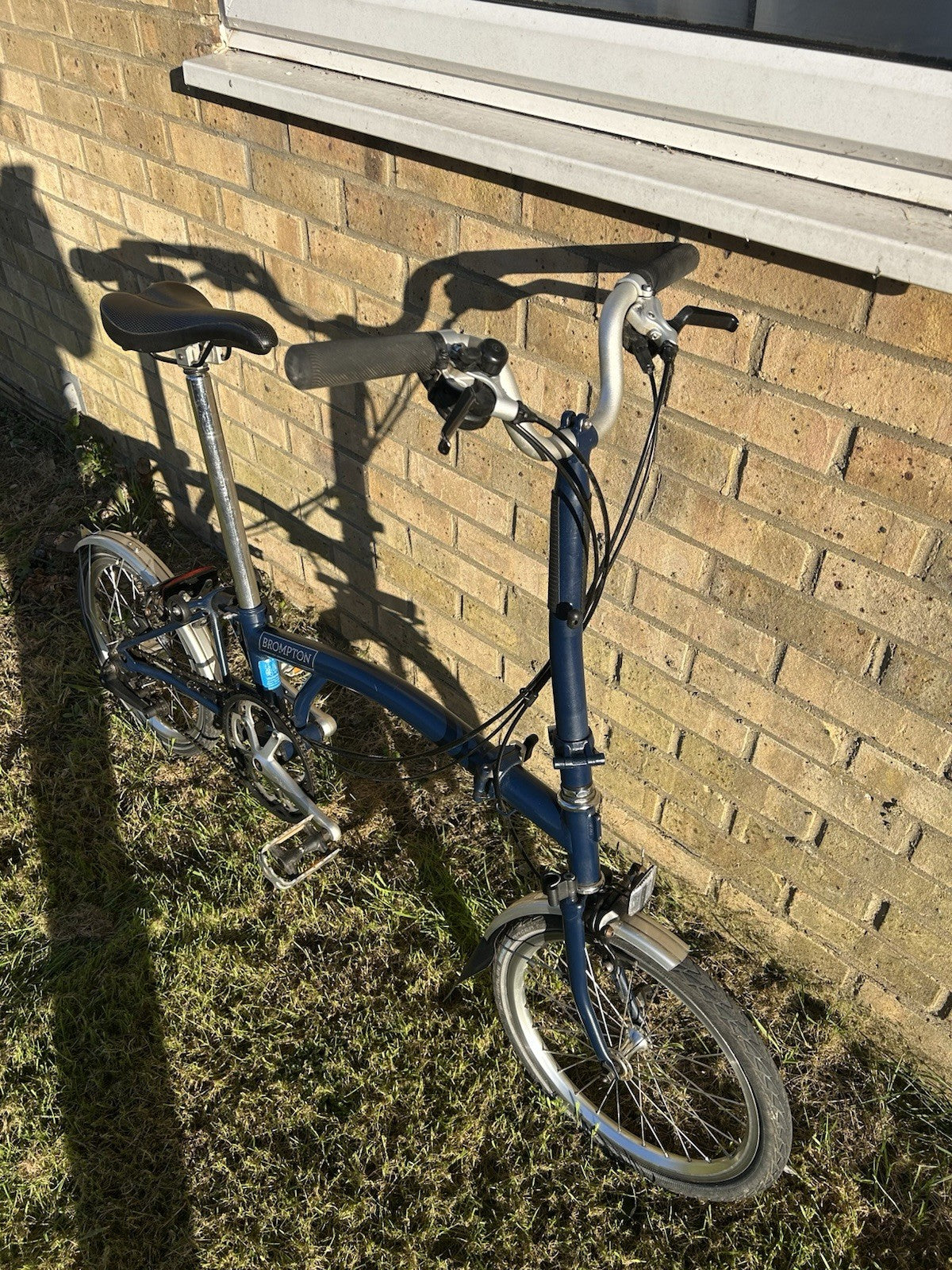 Brompton M3L Folding Bike 3-Speed, Blue