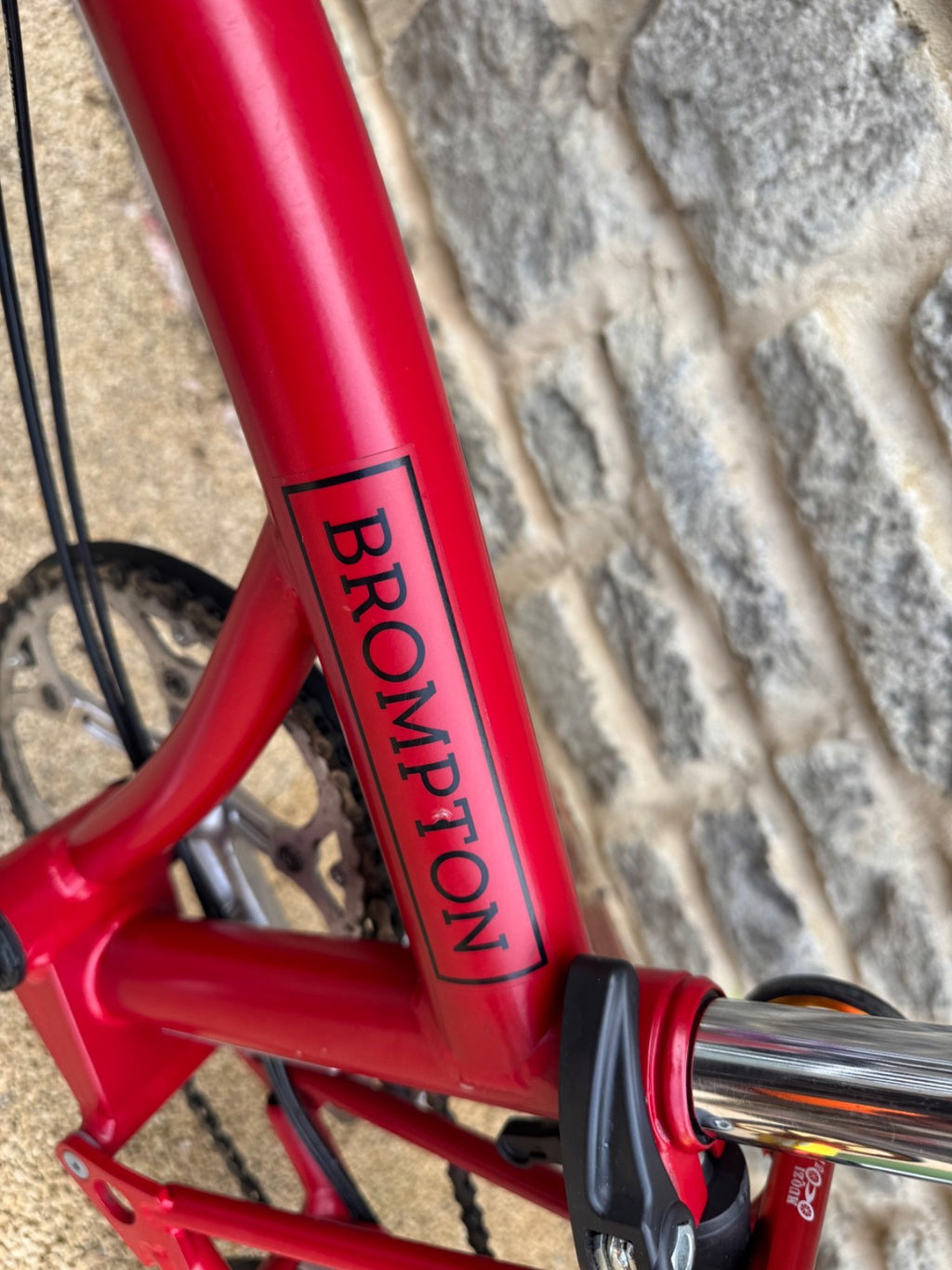 Brompton M3L Folding Bike - Red, 2021 year, Excellent Condition with Easy Wheels