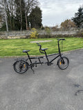 Ecosmo Black Folding Tandem Bicycle 20" Wheel 7SPShimano DiscBrake 23KG-20TF01