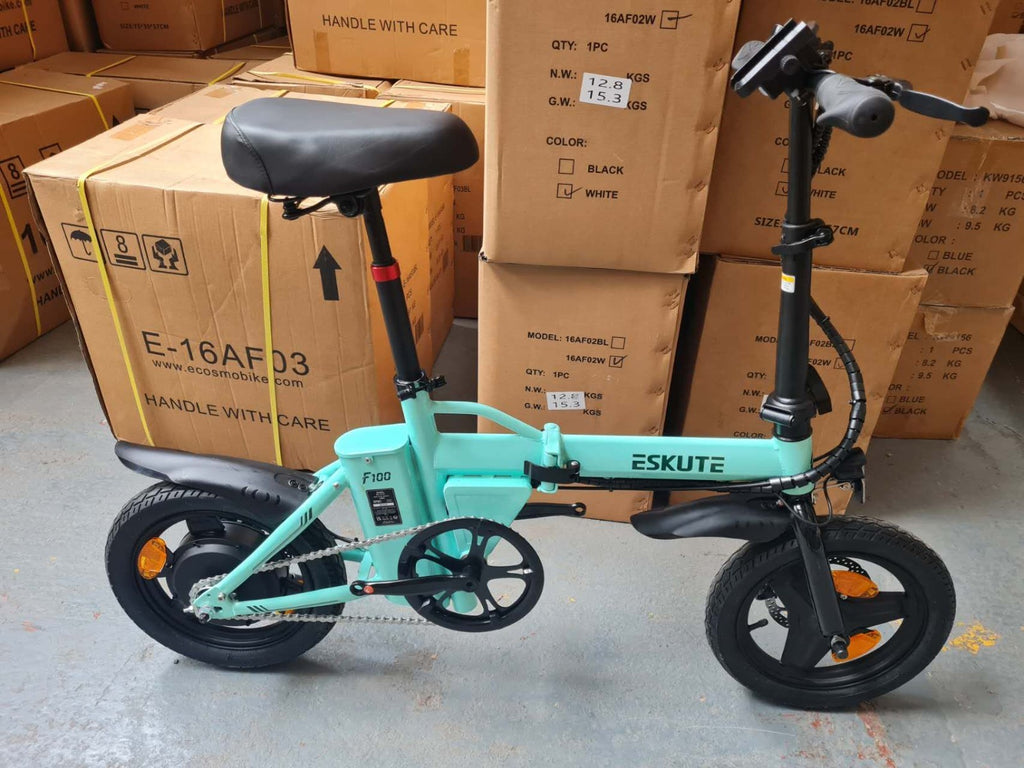 14" Portable Commuter Bike 50km 36V 9A Folding City Bike Full Disc-F200R LG