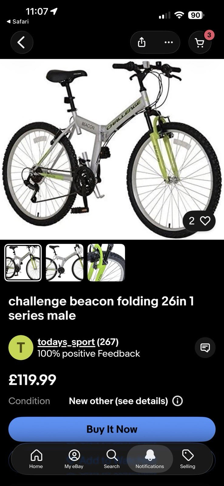 Folding Mountain Bike 26-inch