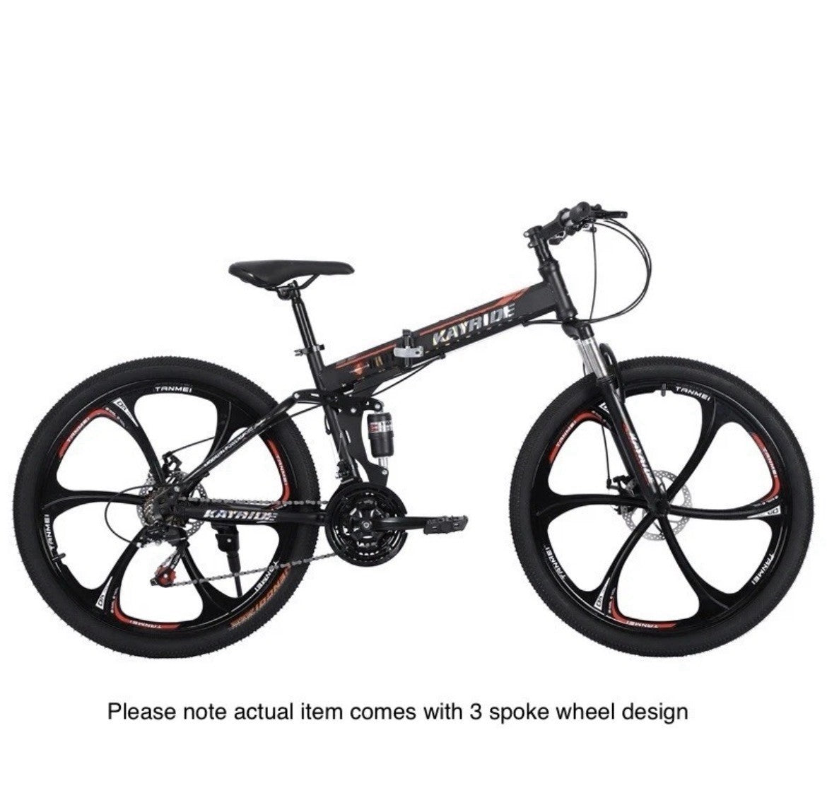 Mountain Bike 26 Inch Folding Adult/Teens/Child Friendly Dual Suspension