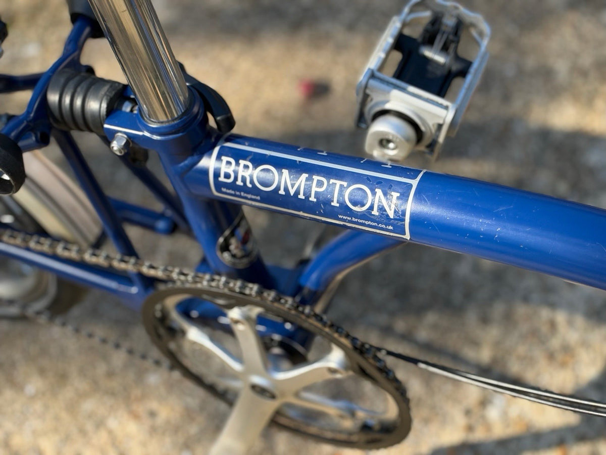 Brompton M3L 2013 Folding Bike 3-Speed, Tempest Blue
