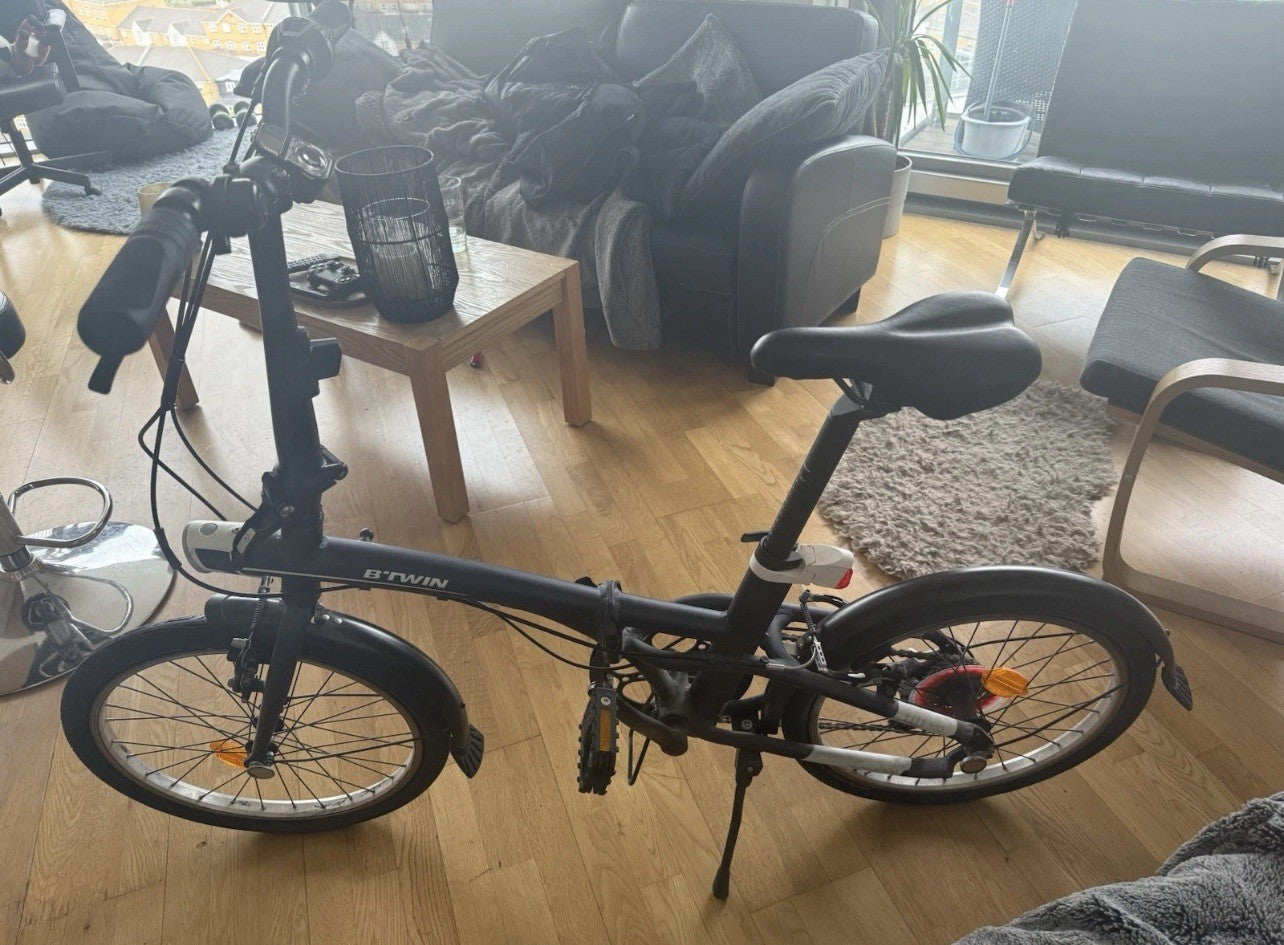 BTWIN Folding Bike 500  Metallica Blue Only Used Once