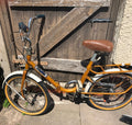 Vintage Folding Bicycle Retro Bike with Rear Rack Collection Only