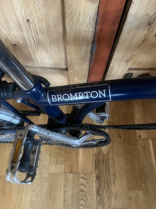 Brompton 6-Speed Folding Bike Navy blue