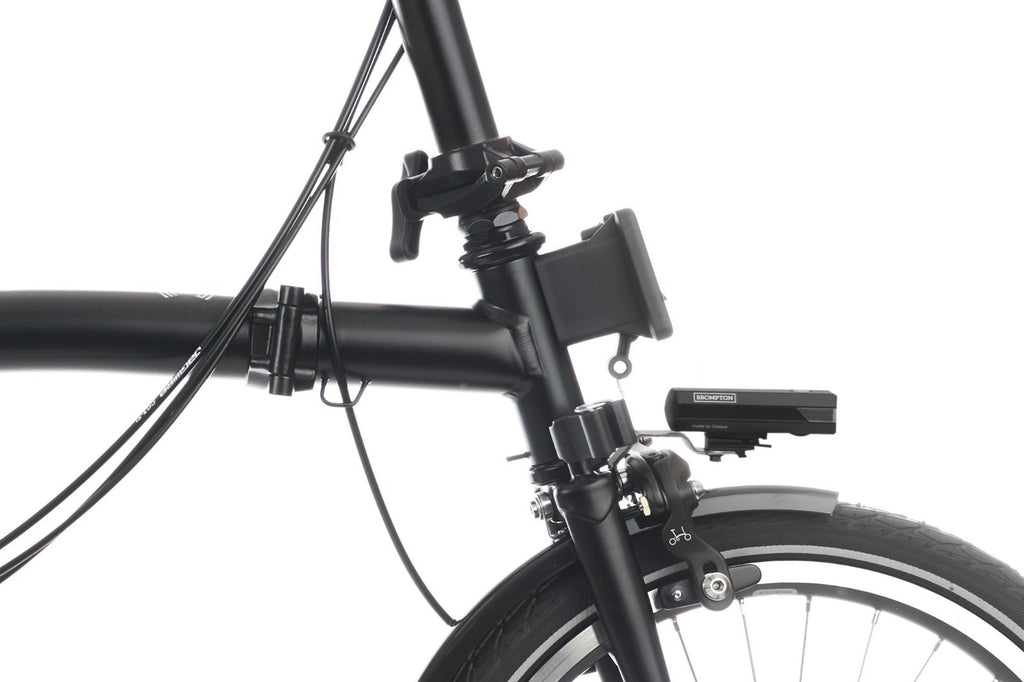 NEW Brompton C Line 12-Speed Folding Bike Mid Bar 2026 in Matt Black