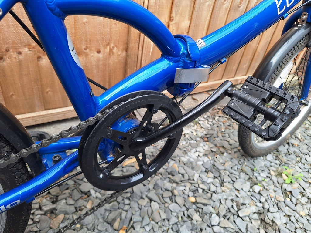 Apollo Tuck 20'' Folding Bike Lightweight Blue Great Condition Unixex 6 Speed