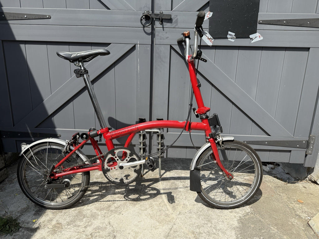 Brompton M3L Folding Bike - Red (3 Speed) - SE9 Collection Only