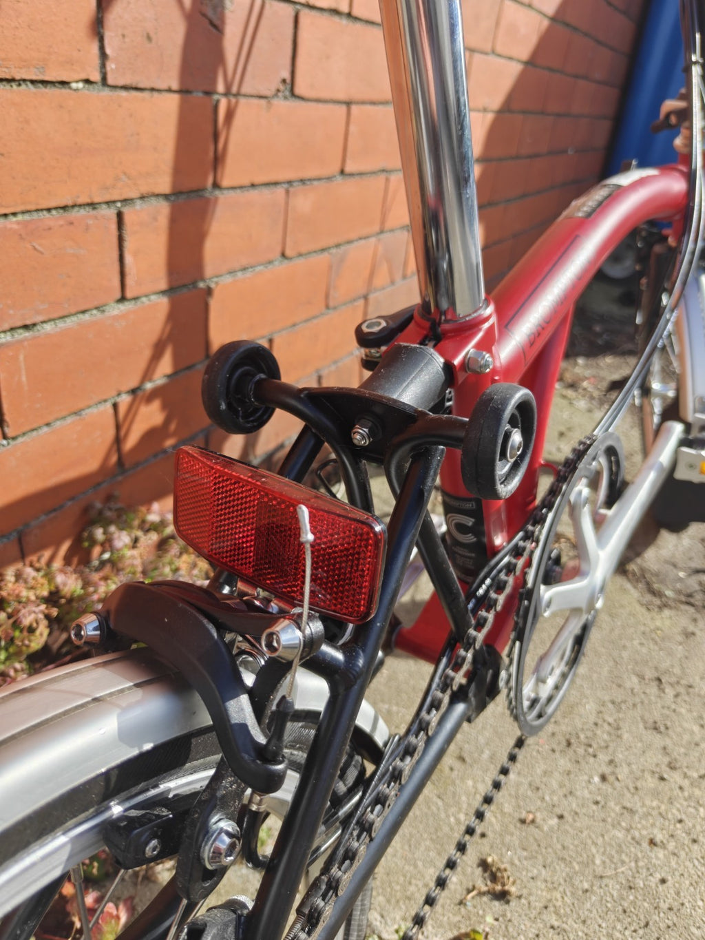 Brompton C Line folding bicycle 2022 Serial 2203020006 Red + Bags + Accessories
