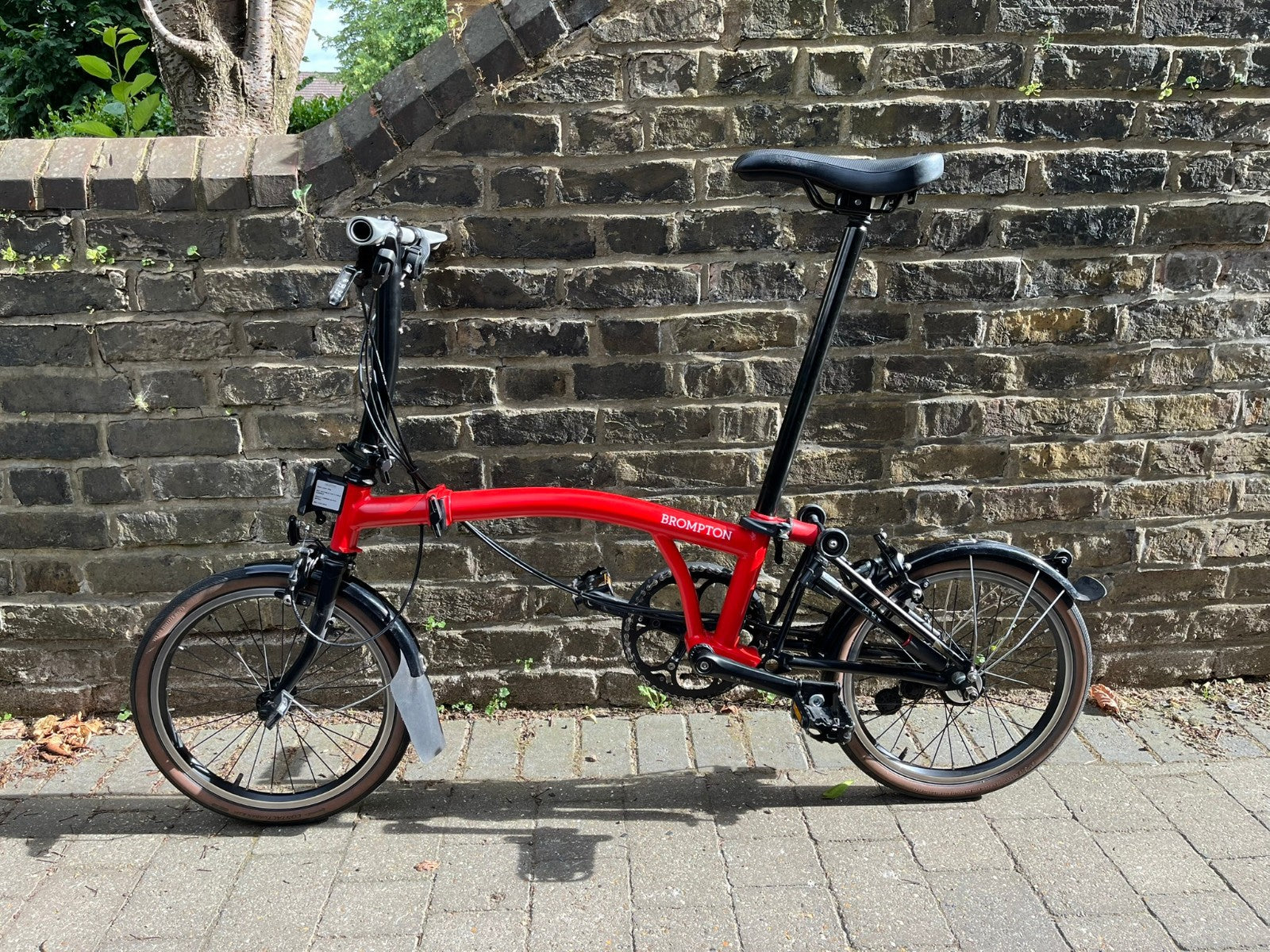 Brompton C-Line 6 speed Red Black S-type