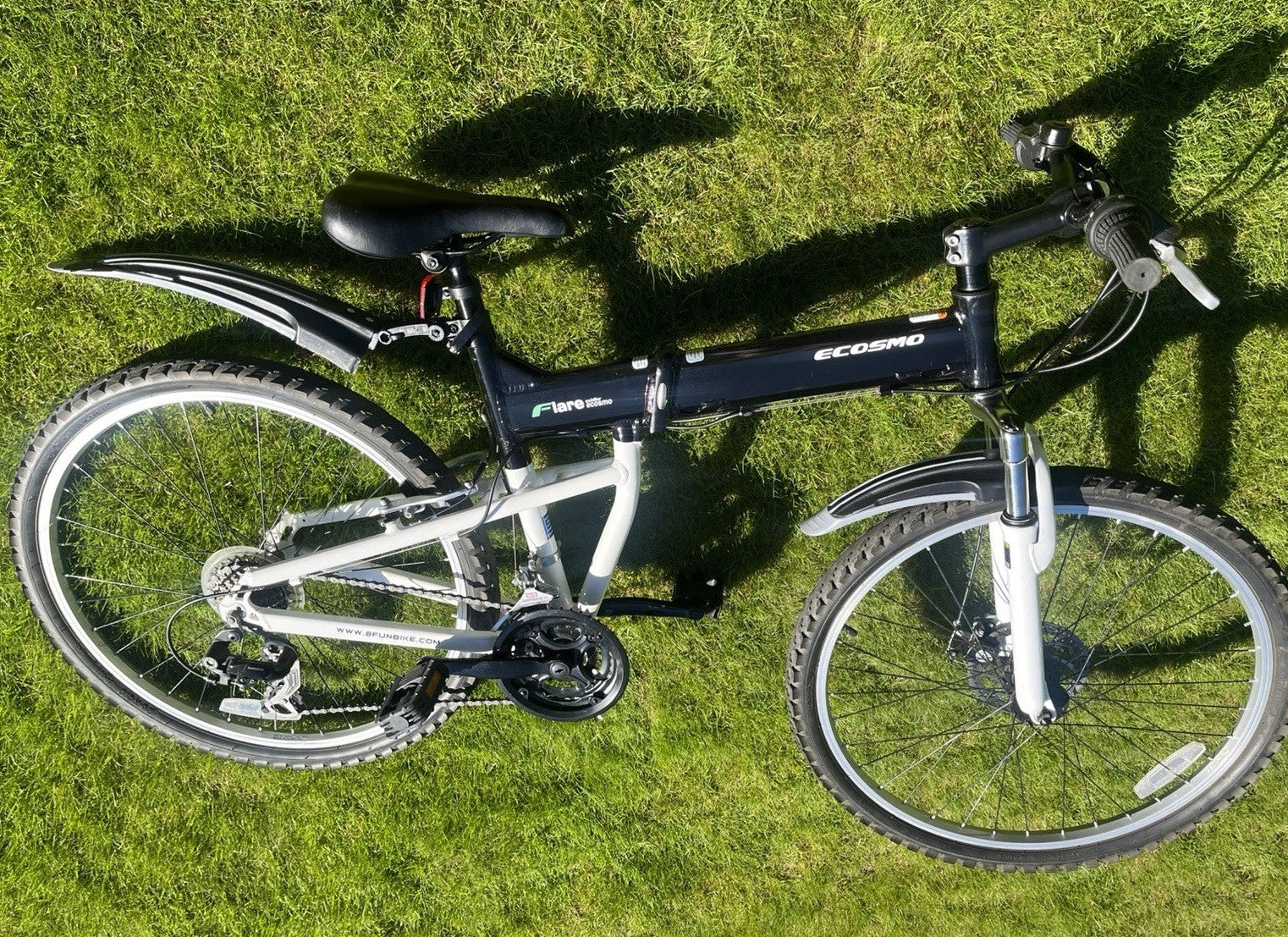 FOLDING Mountain Bike Ecosmo of 26" Wheel 21 Speed Shimano FANTASTIC CONDITION