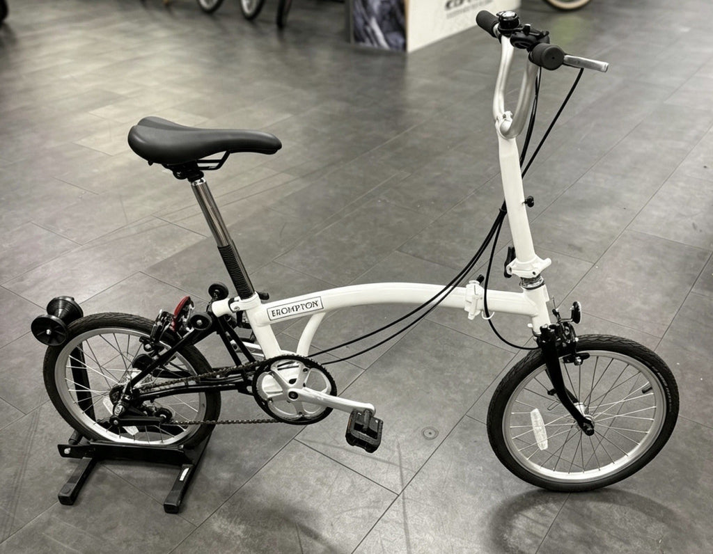 Brand New Brompton A-Line Folding Bike ,Papyrus White ,Ready To Ride! Some Marks