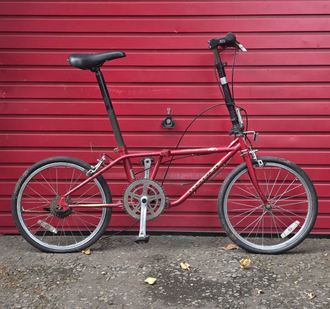 RARE* VINTAGE RUDGE TRANSPORT 7 FOLD UP BIKE BICYCLE (RESTORATION PROJECT)