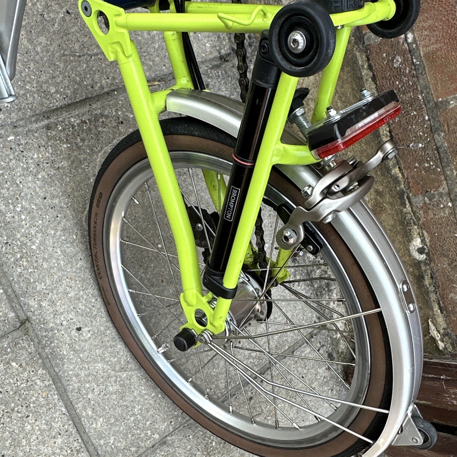 Brompton Folding Bike M3L Blue / Lime 2017
