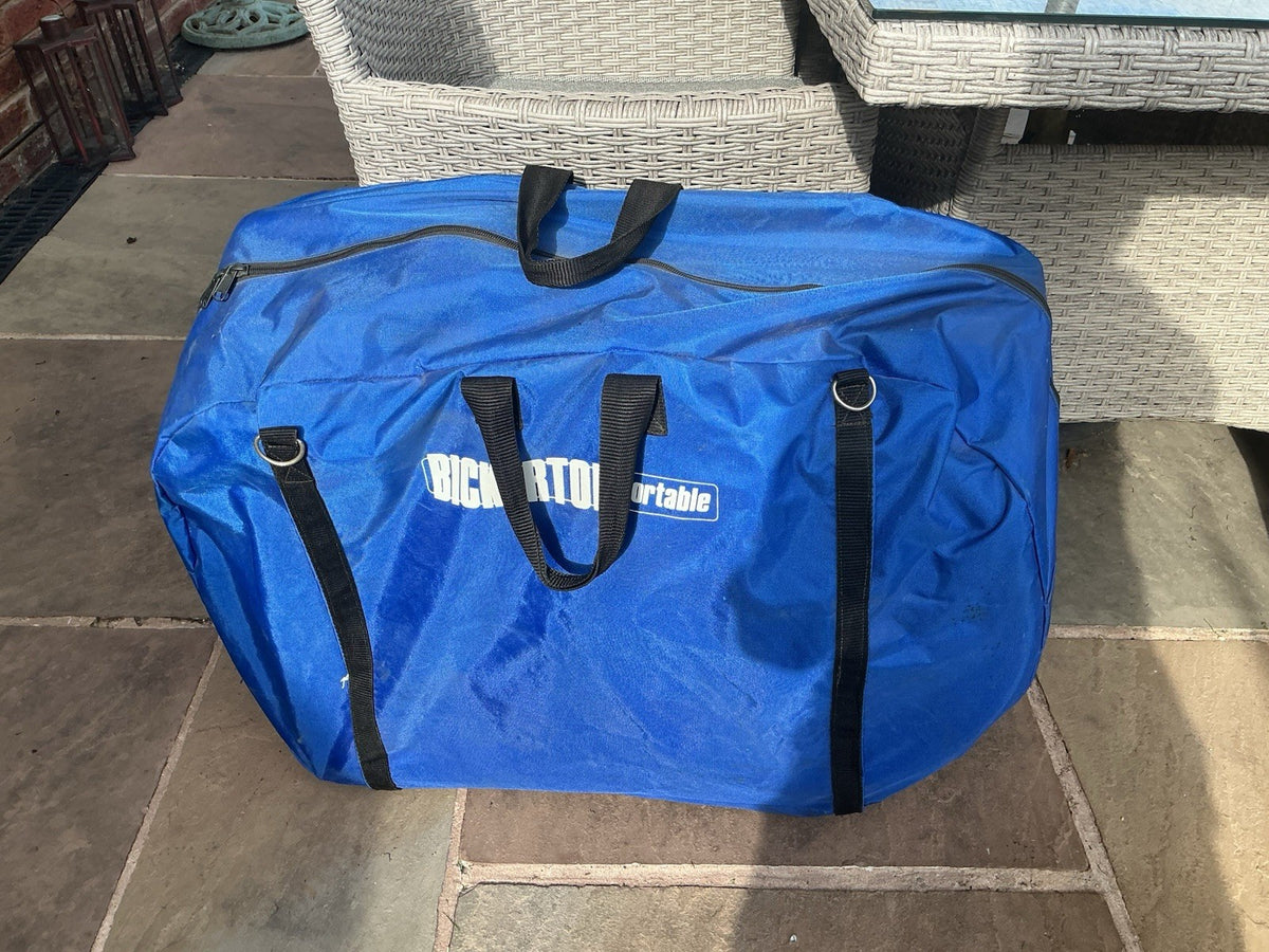 Vintage Bickerton ‘Californian’ Folding Bike Blue Rear Rack Mudguards Carry Bag