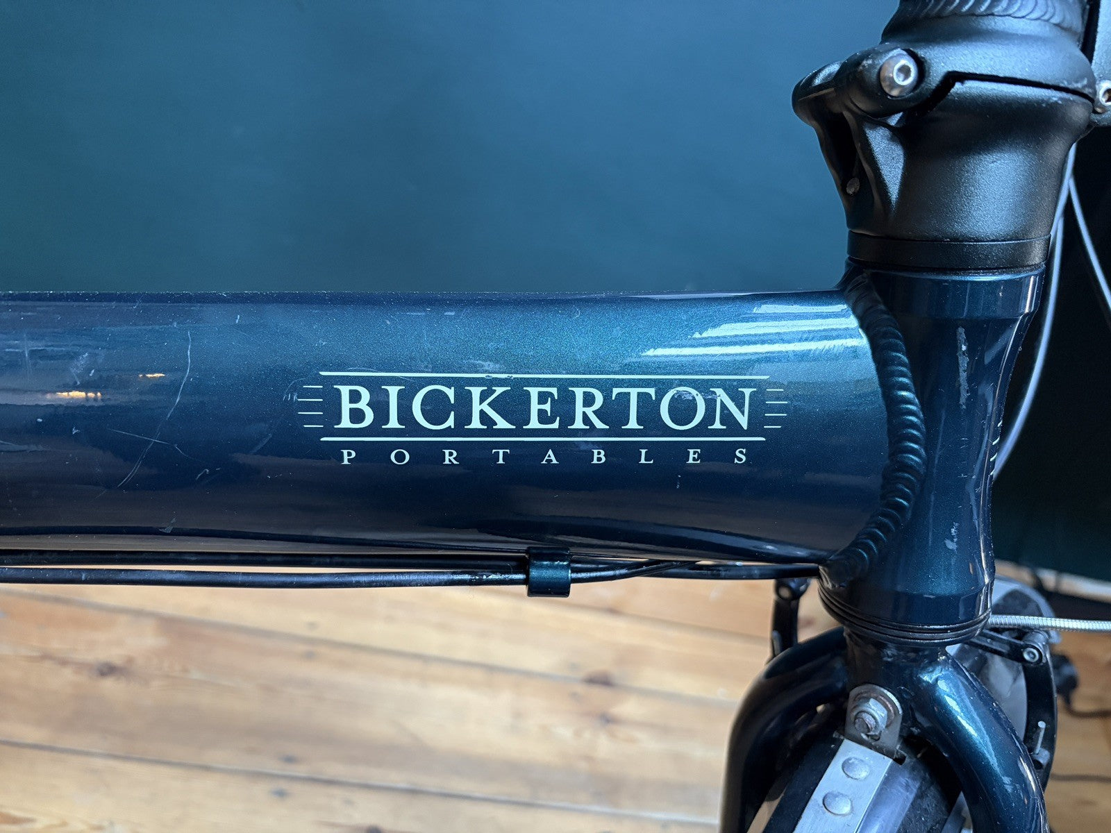 Bickerton Portable Junction 1507 Folding Bicycle in Green, Fully Working