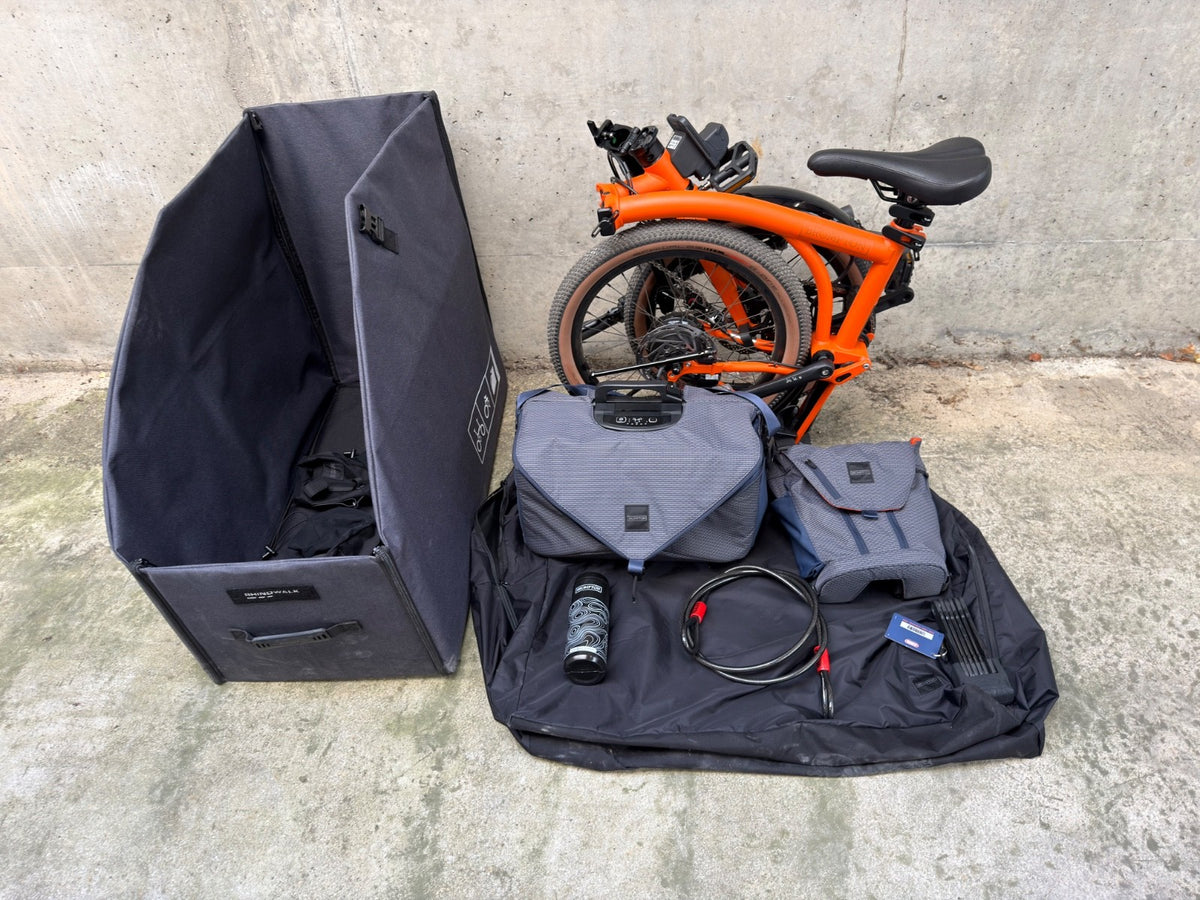 Brompton G Line - 4 SPEED  and extras package Size Large - Adventure Orange