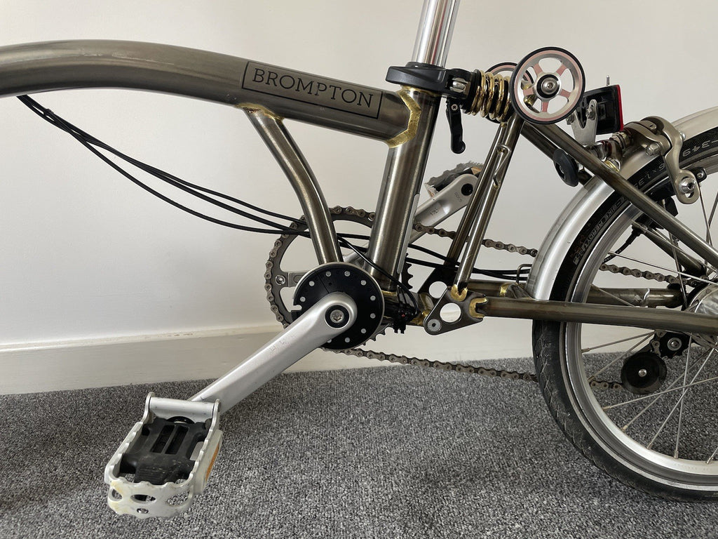 Brompton 3 Speed  2017 Raw Lacquer Folding Bike S3L C Line EZ Rider Mod