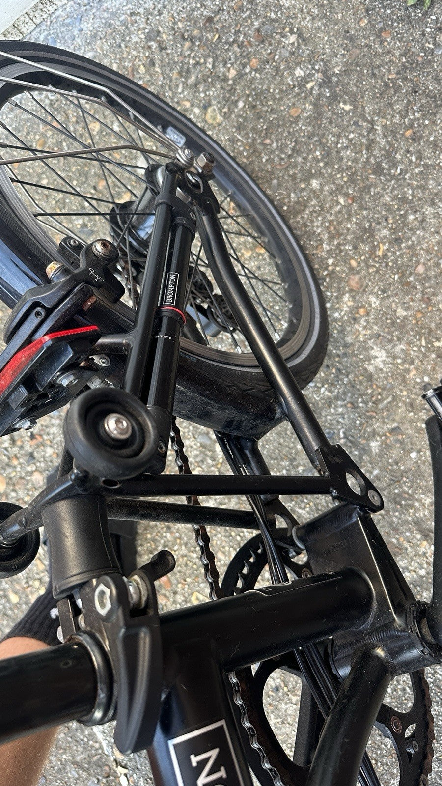 2024 Brompton C Line Explore, 6-speed, Black, High Handlebar