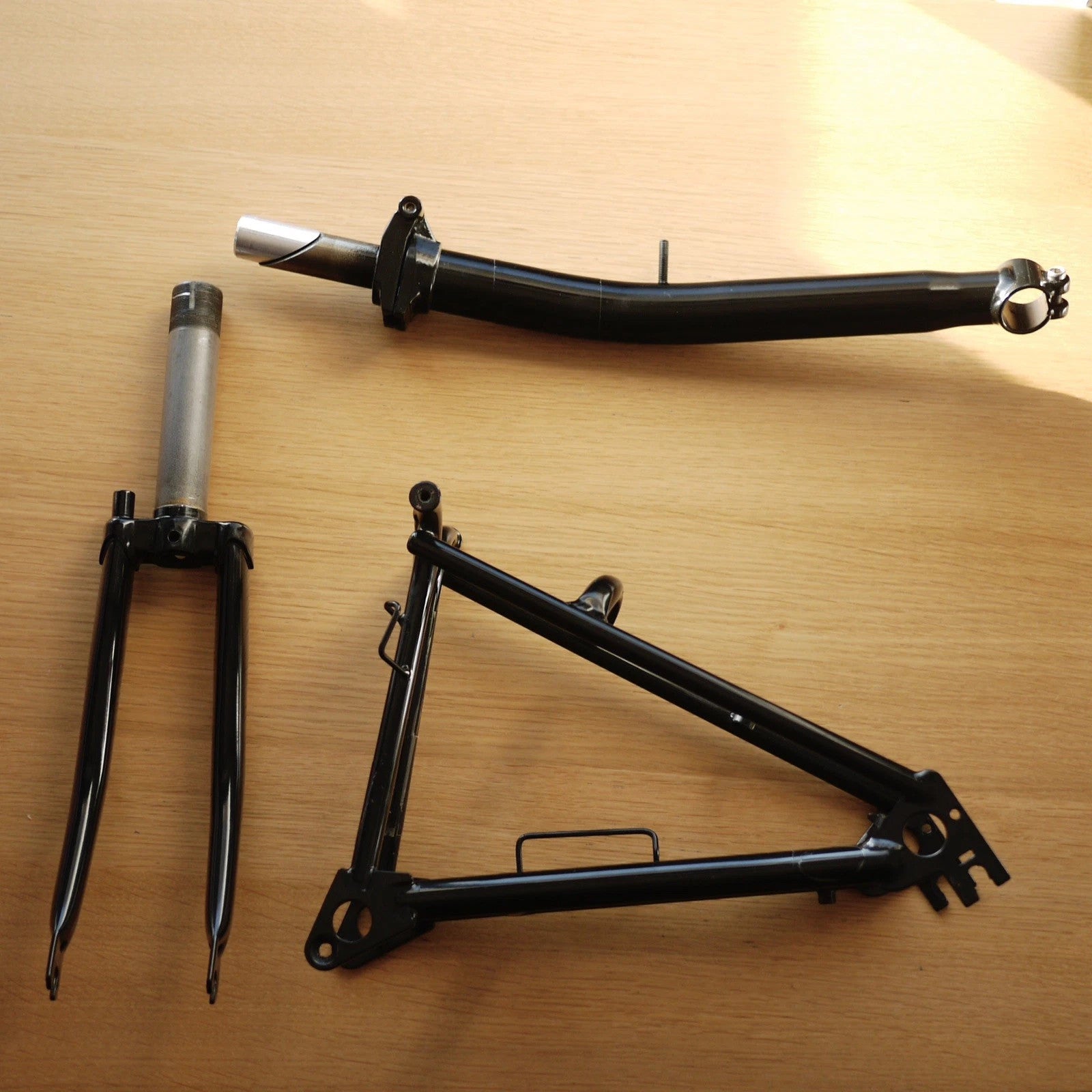 Brompton Frame Component Extremities Gloss Black S Stem Fork Rear Triangle