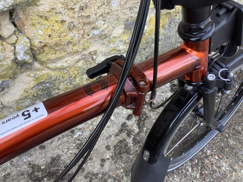 2023 Brompton C Line Explore 6 speed High Handlebar Flame Lacquer - UK Shipping