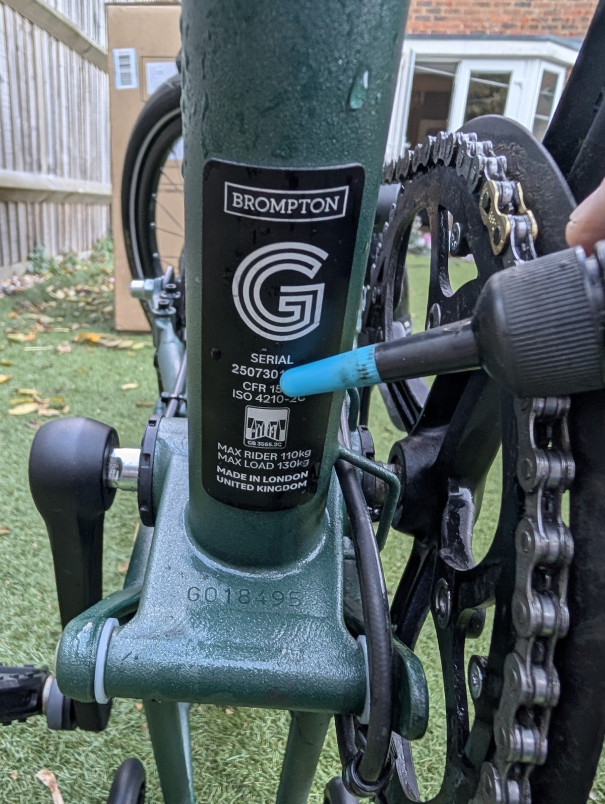 Brompton G Line Forest Green - Size Medium - Rear Rack - Boxed For Postage
