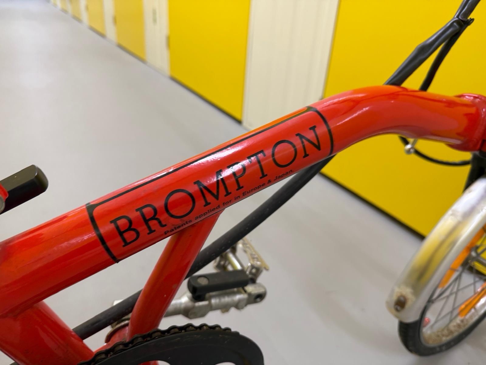 Brompton MK1 (3 Speed)  folding bicycle - Red