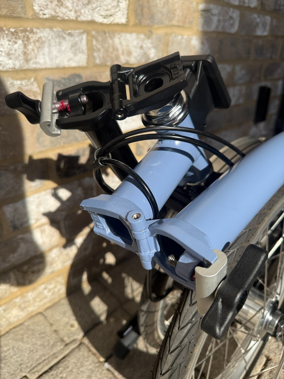 Brompton Cloud Blue & Black - C Line Mid M3L - WORLDWIDE SHIP - Top Condition