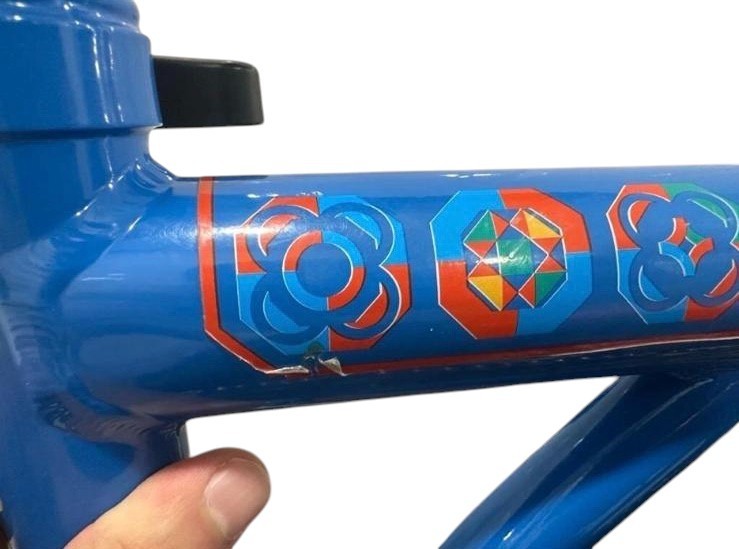 Brompton Barcelona Edition S6L (6 Speed) folding bicycle - Gloss Blue & Orange