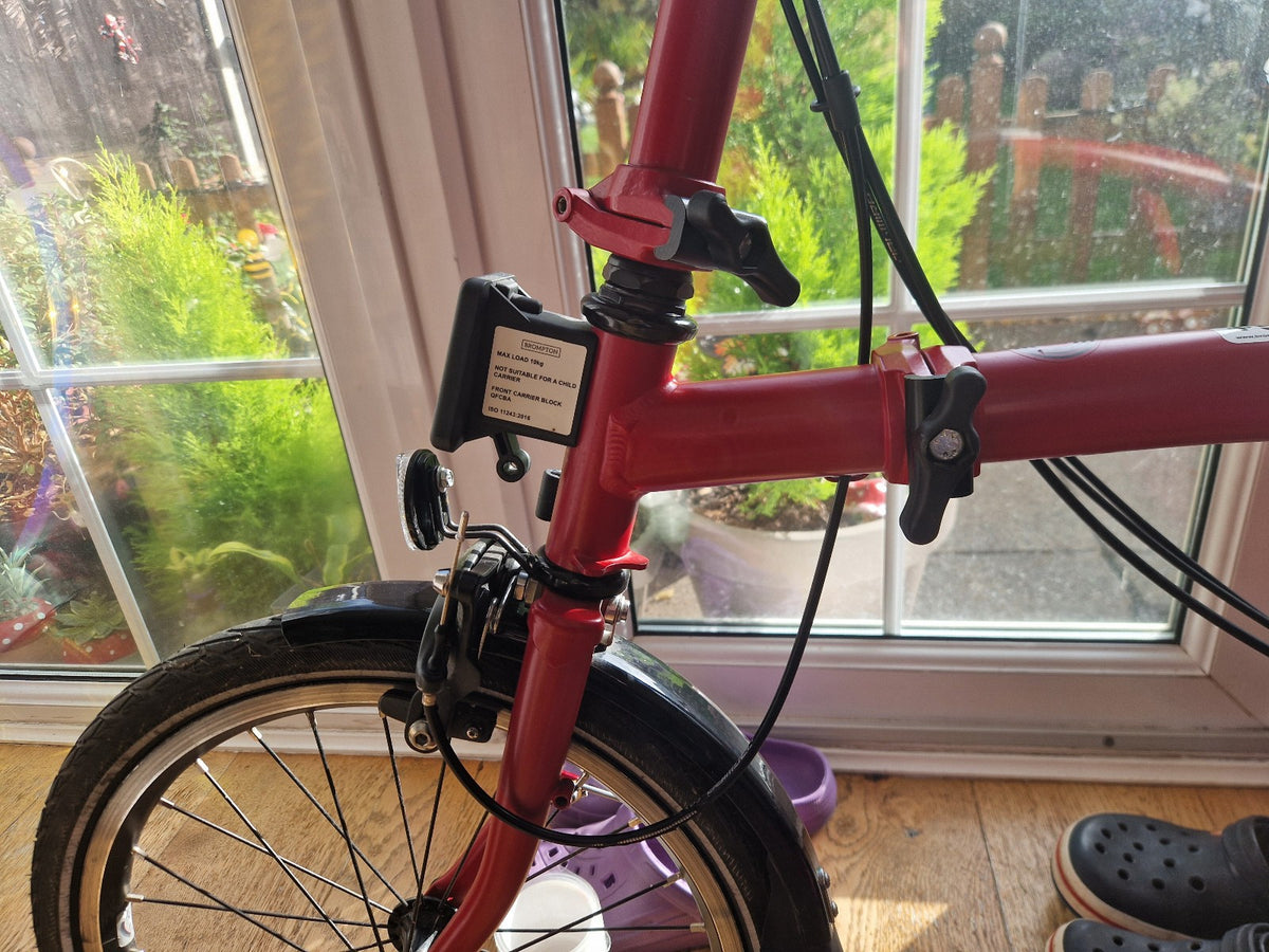 Brompton Folding C Line Bike 6-Speed, Red