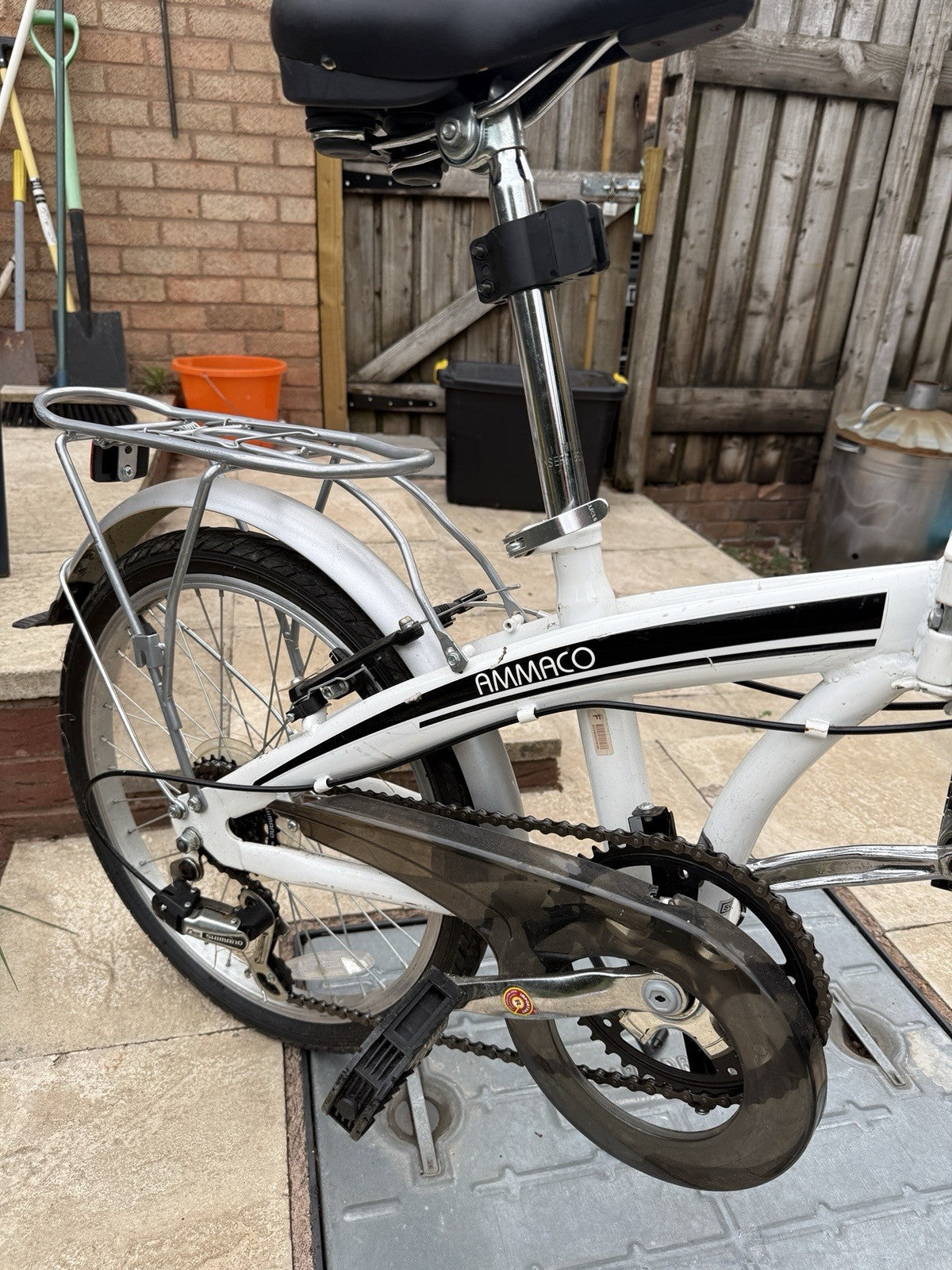Ammaco Pakka Metro Folding Bike 20" Wheel, White