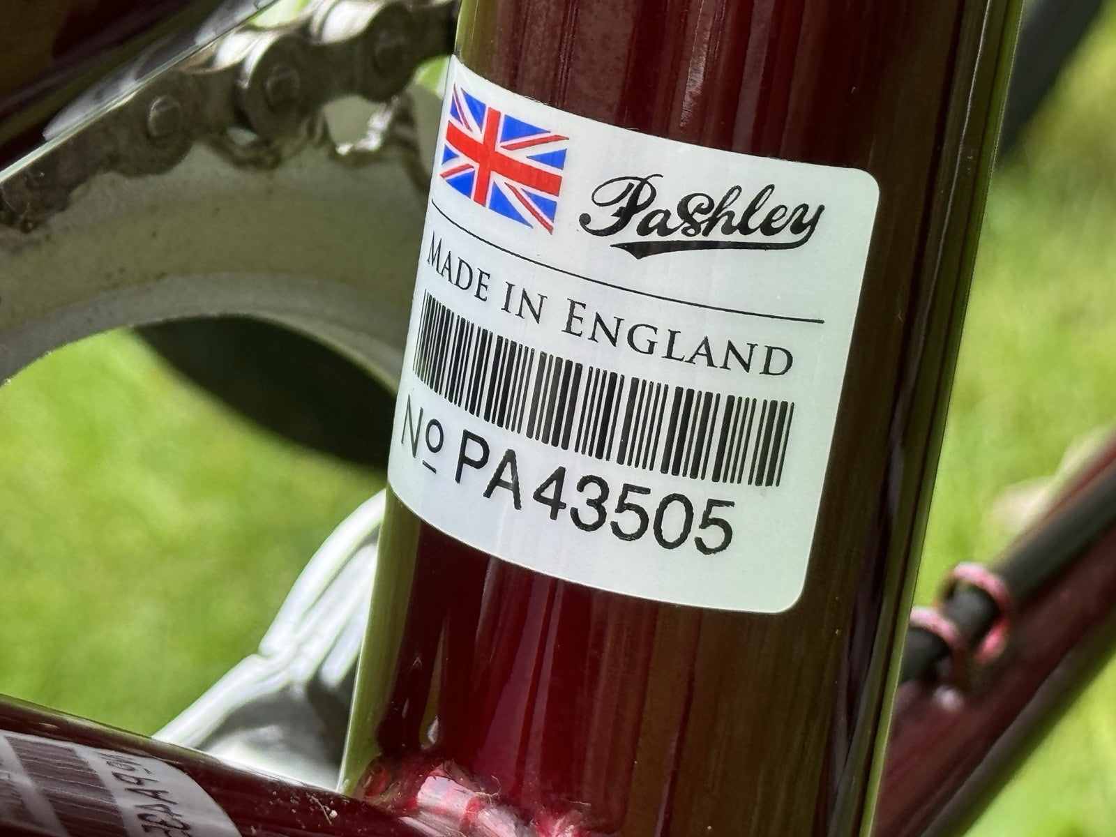 Pashley Tri-1 Folding Trike Burgundy Red - Excellent Condition