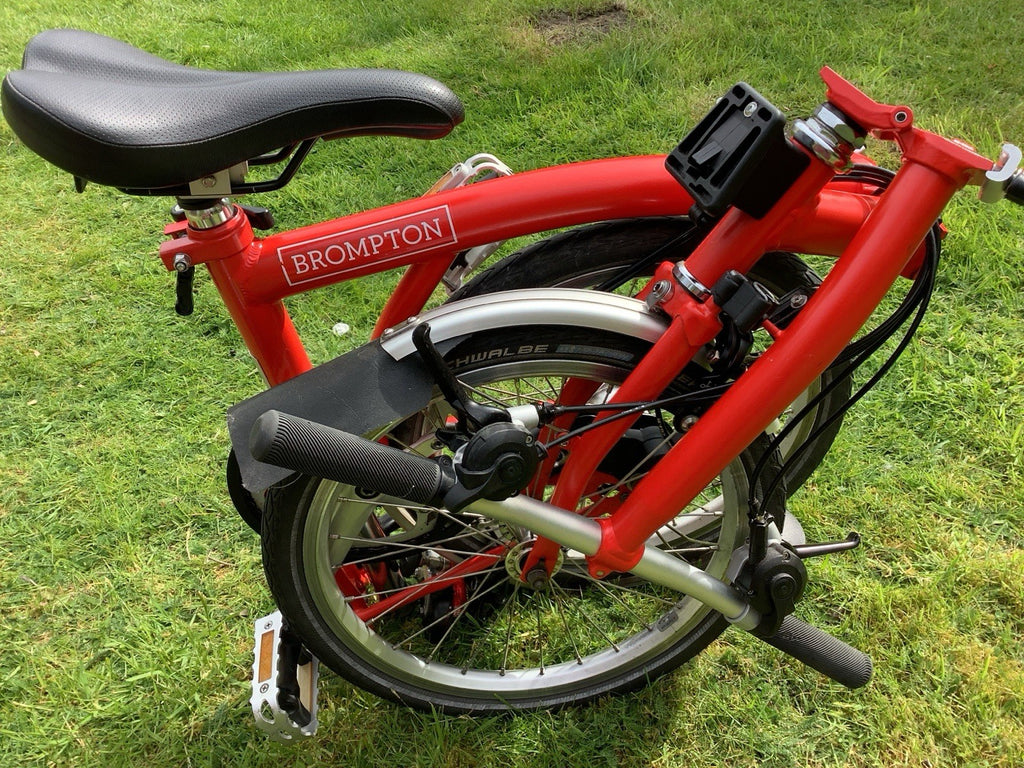Brompton Folding Bike S-line 6-speed 2018 Model Red Excellent Condition