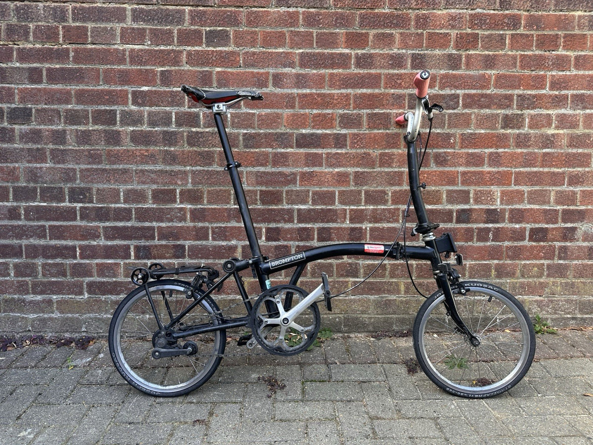 Brompton Folding Bike Super light Wheels Black Single Speed