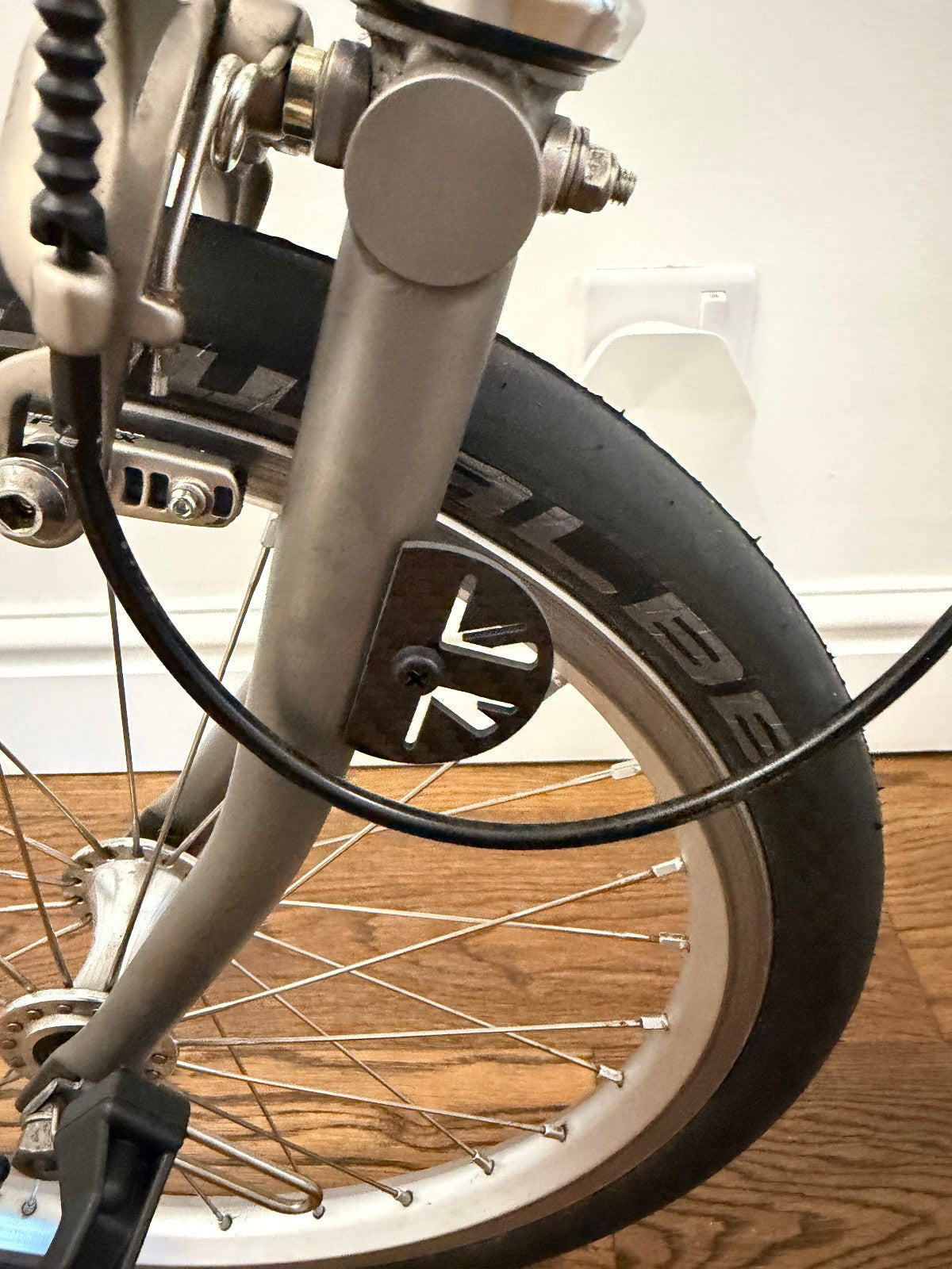 Brompton Superlight Cornflower H6L Custom Titanium 10kg Kuosac Folding Bike