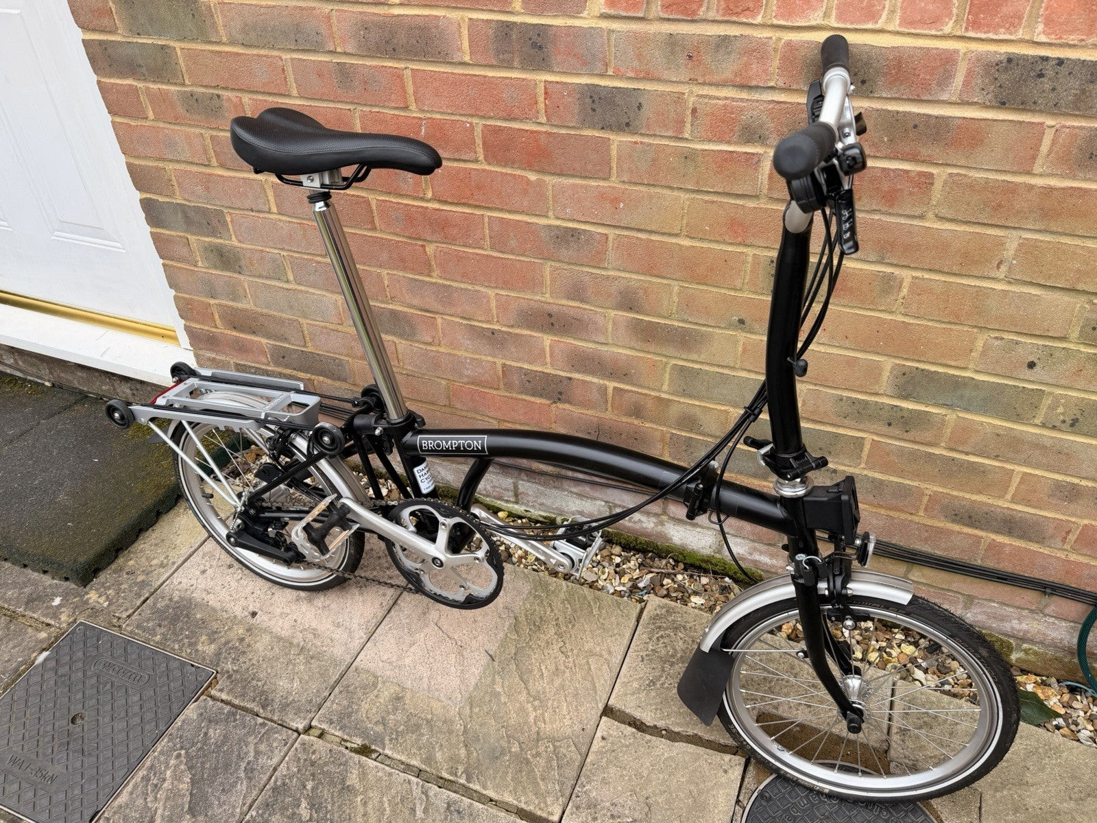 Brompton Folding Bike 3-Speed, Black