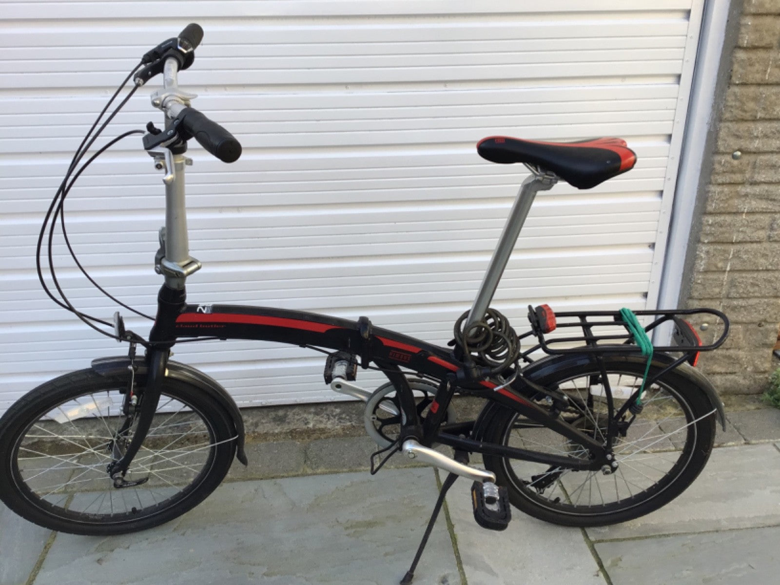 Claud Butler Nimbus Folding Bike - Lightweight Aluminium- Red/black