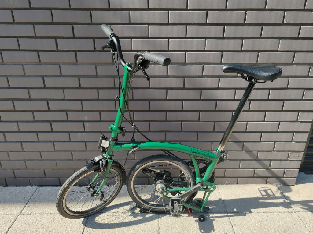 2024 Brompton C Line Explore M6L 6 Speed Folding Bike Racing Green