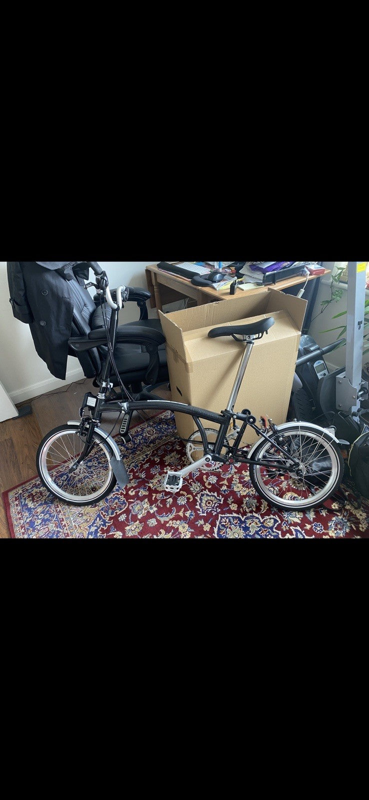 Brompton C-Line Explore 2022 6-speed Midnight Black Plus Bag, Light, Tools!!
