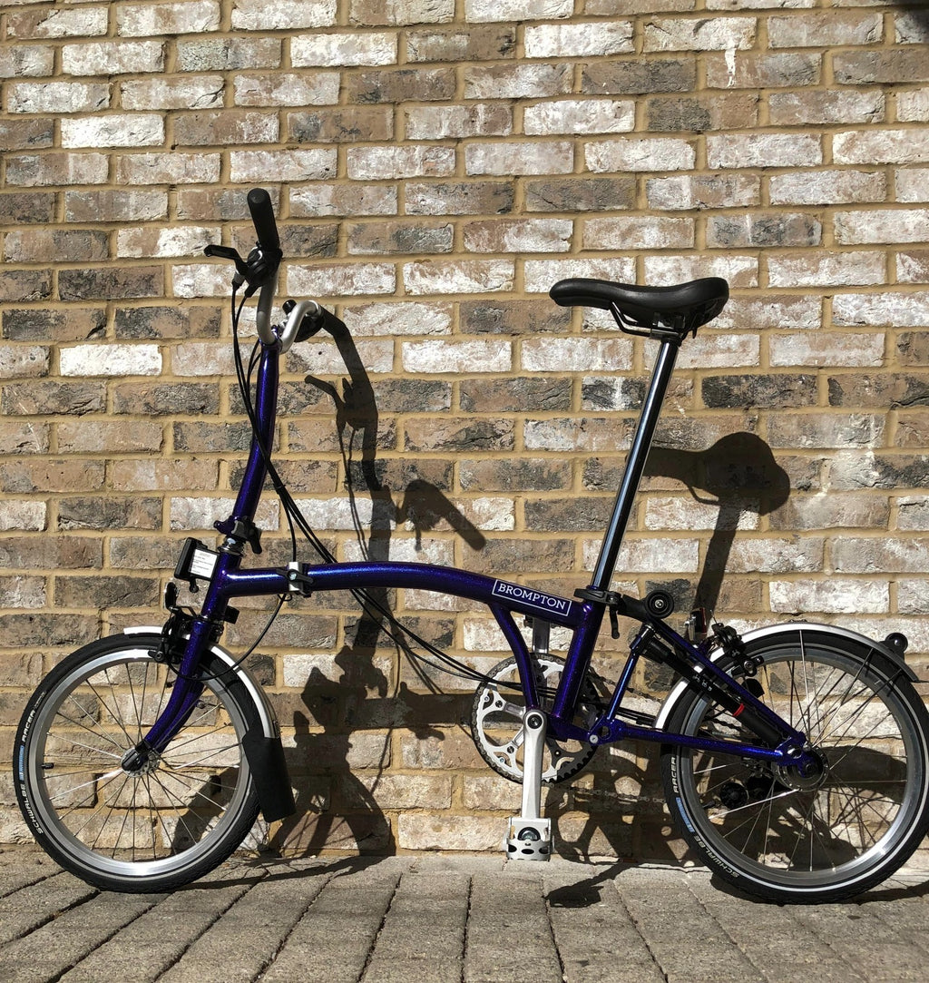 Brompton Metallic Purple M6L - SUPER RARE - WORLDWIDE SHIPPING - A+ Condition