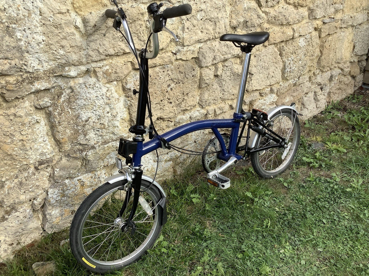 Brompton M3L Folding Bike - Blue - UK DELIVERY