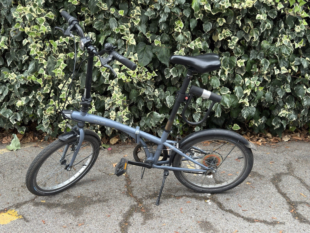 Decathlon Folding Bike 20-inch 6 Speed Blue
