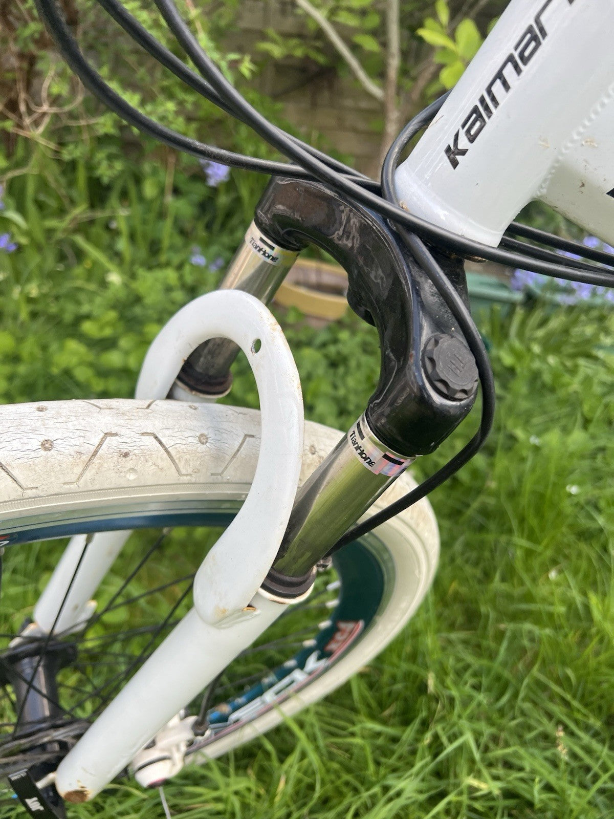 Kaimarte White Mountain Foldable Bike For Men With Shock absorber And Suspension