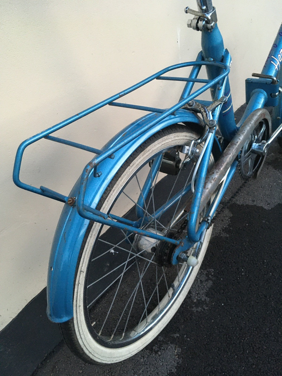 Vintage Hercules Compact folding bike Stowaway Shopper fold up Raleigh Retro LDN